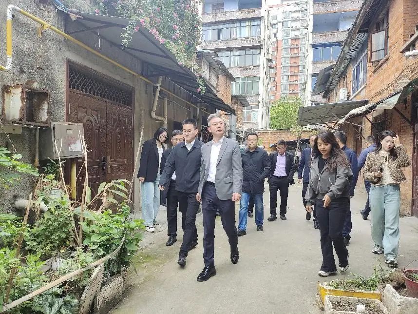 德陽(yáng)市委常委、組織部部長(zhǎng)周鴻調(diào)研督導(dǎo)紅雨村七組城市更新項(xiàng)目推進(jìn)工作
